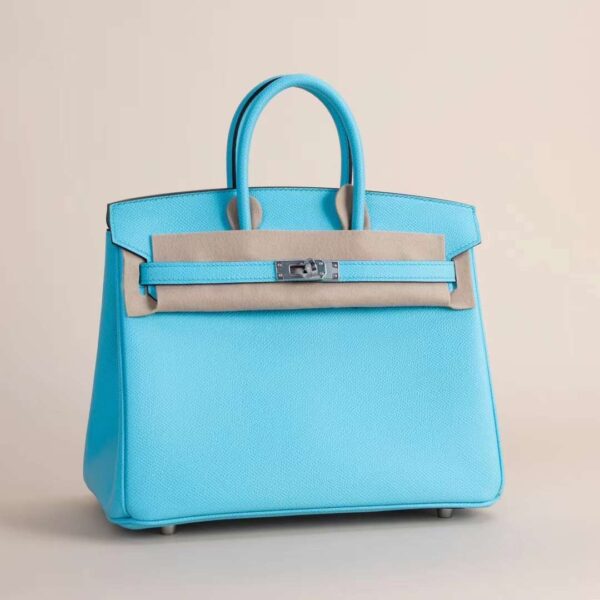 HERMÈS Birkin 25CM Epsom Leather 7N Celeste PHW Hardware Berlin Germany