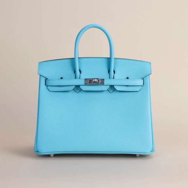 HERMÈS Birkin 25CM Epsom Leather 7N Celeste PHW Hardware Berlin Germany