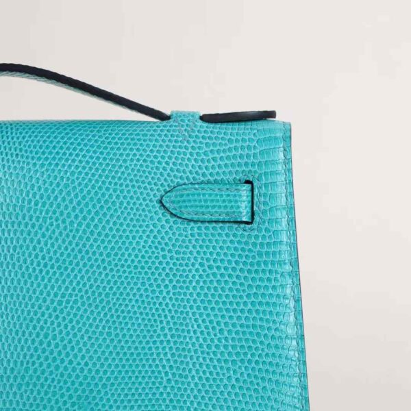 HERMÈS Kelly Pochette 22CM Lizard Leather U1 Veet Verone PHW Hardware Liverpool