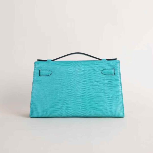HERMÈS Kelly Pochette 22CM Lizard Leather U1 Veet Verone PHW Hardware Liverpool
