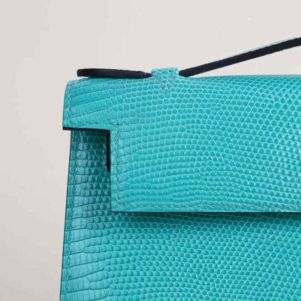 HERMÈS Kelly Pochette 22CM Lizard Leather U1 Veet Verone PHW Hardware Liverpool