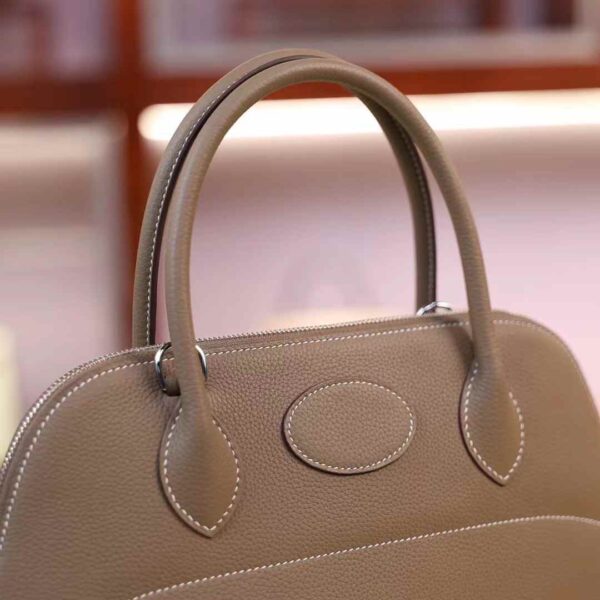 HERMÈS Bolide 31CM Togo Leather CK18 Etoupe PHW Hardware Milan Italy