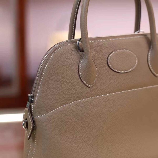 HERMÈS Bolide 31CM Togo Leather CK18 Etoupe PHW Hardware Milan Italy