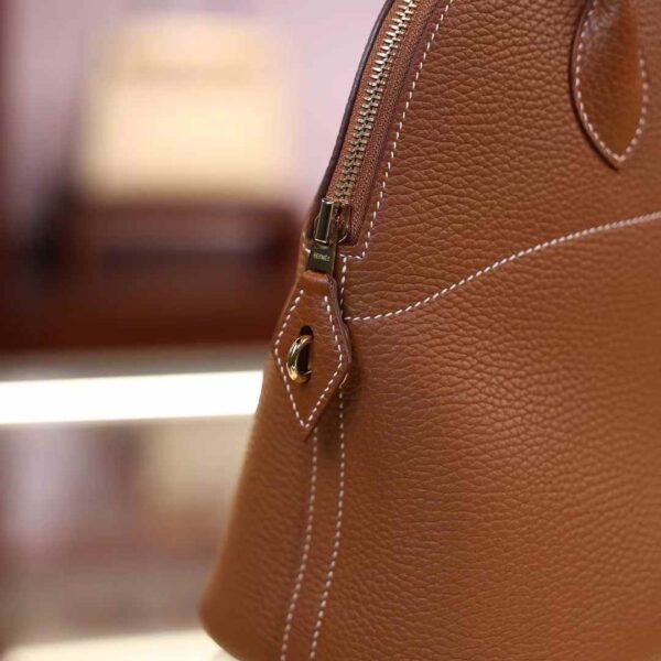 HERMÈS Bolide 31CM CC37 Gold Clememce Leather GHW Hardware Factory