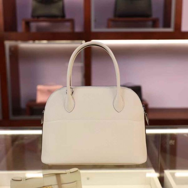 HERMÈS Bolide 27CM 8L Beton Epsom Leather PHW Hardware UAS New York