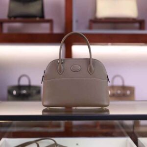 HERMÈS Bolide 27CM Epsom Leather CK18 Etoupe PHW Hardware Taiwan