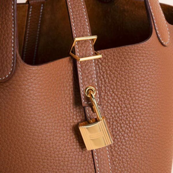 187 Factory Picotin 18CM Clememce Leather CC37 Gold Gold Hardware