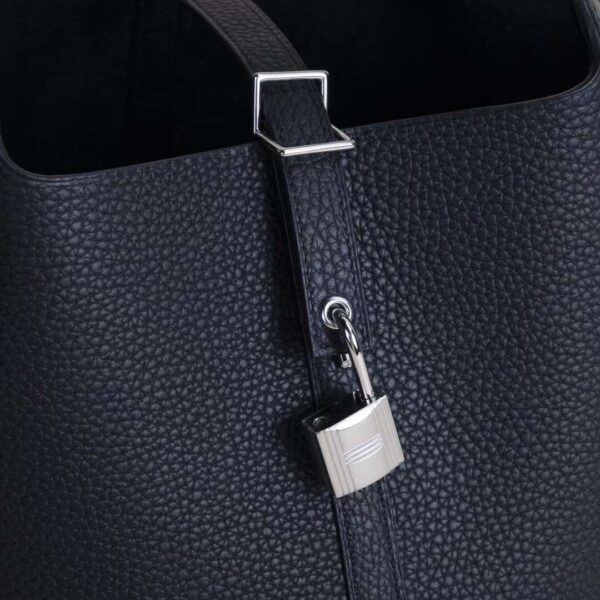 HERMÈS Picotin 22CM Touch Clememce/Matter Alligator Leather CK89 Noir Silver Hardware