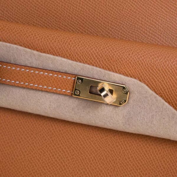 187 Mode HERMÈS Kelly Disorder CK37 Gold Epsom Leather Gold Hardware