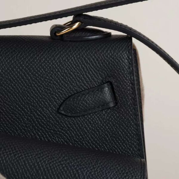HERMÈS Kelly Disorder CK89 Black Epsom Leather Gold Hardware