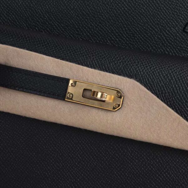 HERMÈS Kelly Disorder CK89 Black Epsom Leather Gold Hardware