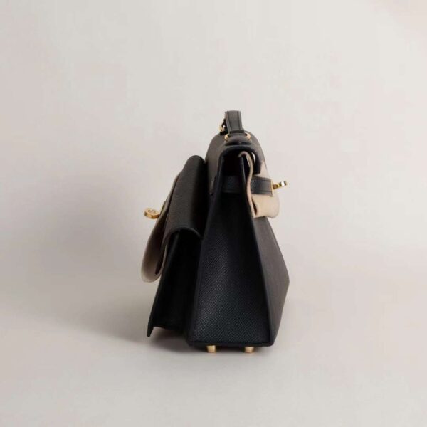 HERMÈS Kelly Disorder CK89 Black Epsom Leather Gold Hardware