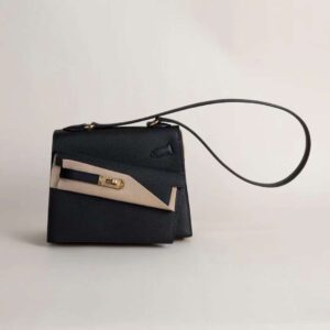 HERMÈS Kelly Disorder CK89 Black Epsom Leather Gold Hardware