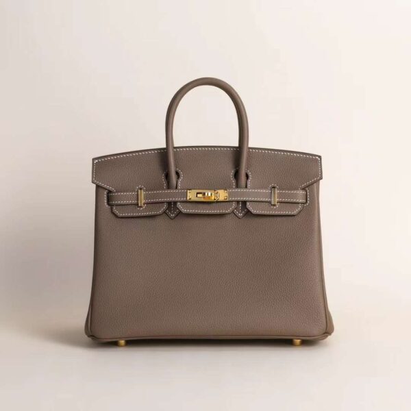 HERMÈS Birkin 25CM Togo Leather CK18 Etoupe GHW Hardware