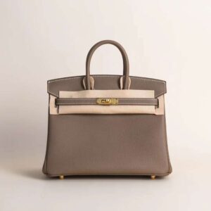 HERMÈS Birkin 25CM Togo Leather CK18 Etoupe GHW Hardware