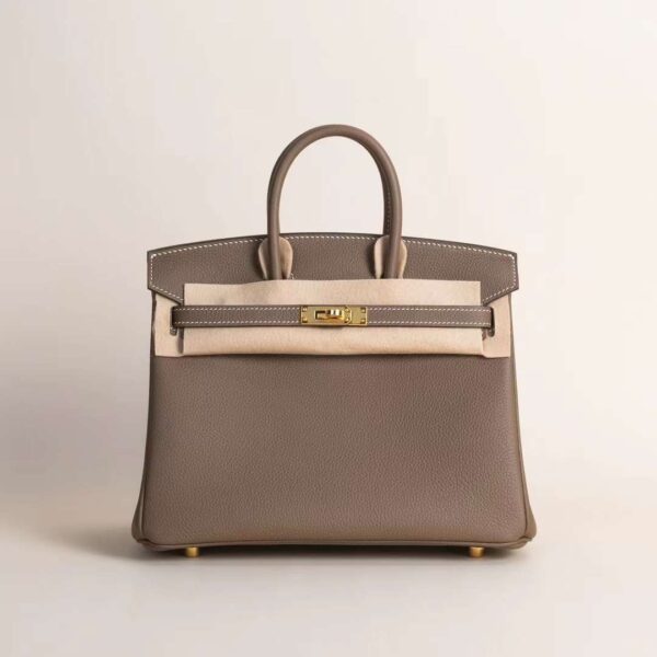 HERMÈS Birkin 25CM Togo Leather CK18 Etoupe GHW Hardware