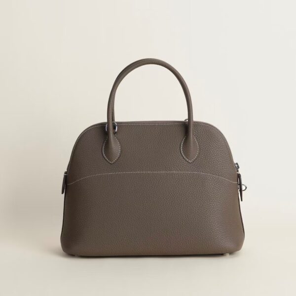 HERMÈS Bolide 31CM Clememce Leather CK18 Etoupe PHW Hardware