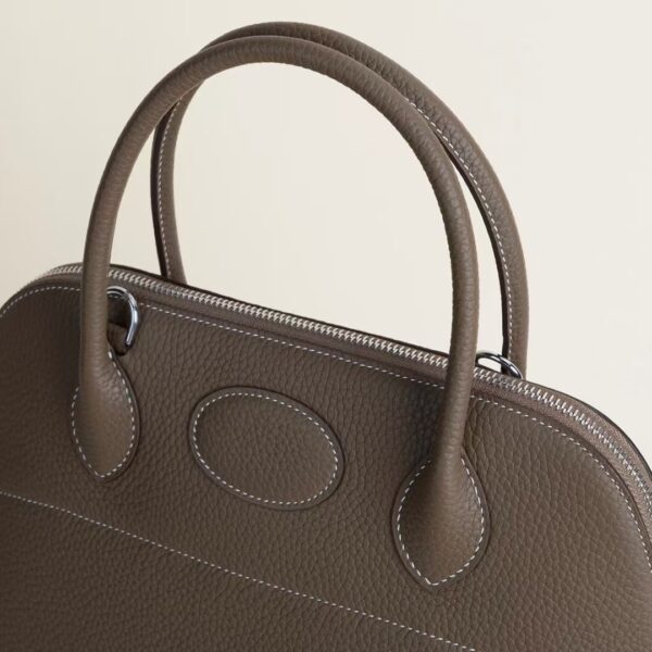HERMÈS Bolide 31CM Clememce Leather CK18 Etoupe PHW Hardware