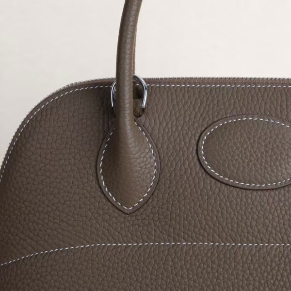 HERMÈS Bolide 31CM Clememce Leather CK18 Etoupe PHW Hardware