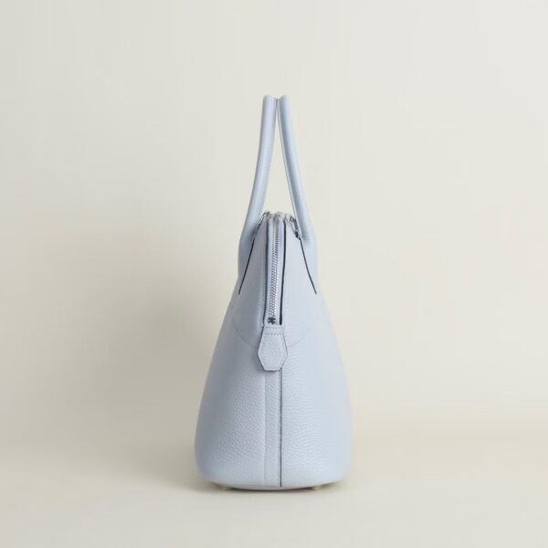 HERMÈS Bolide 31CM Clememce Leather 80 Blue Pale PHW Hardware