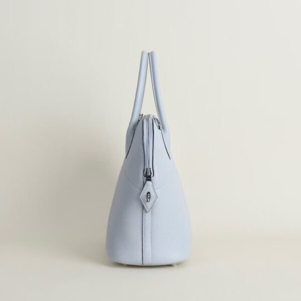 HERMÈS Bolide 31CM Clememce Leather 80 Blue Pale PHW Hardware