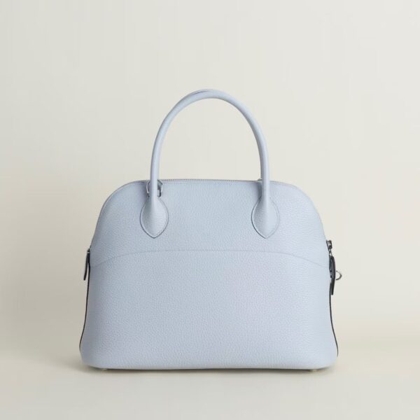 HERMÈS Bolide 31CM Clememce Leather 80 Blue Pale PHW Hardware