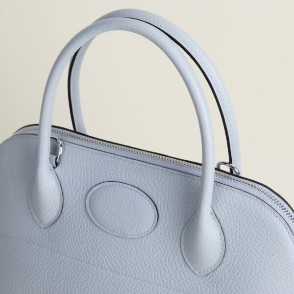HERMÈS Bolide 31CM Clememce Leather 80 Blue Pale PHW Hardware