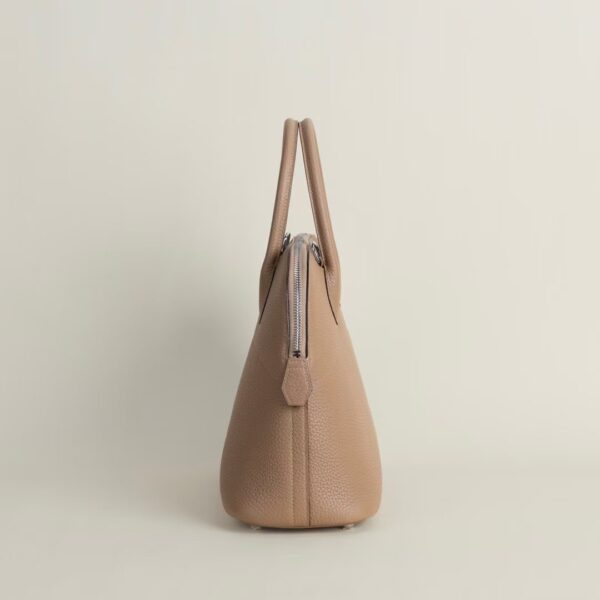HERMÈS Bolide 31CM Clememce Leather 0M Chai PHW Hardware