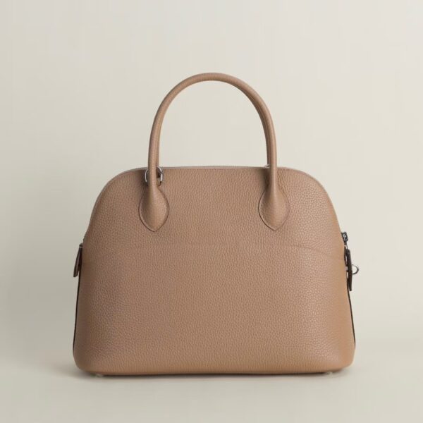 HERMÈS Bolide 31CM Clememce Leather 0M Chai PHW Hardware