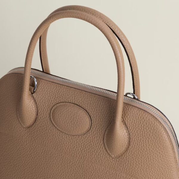 HERMÈS Bolide 31CM Clememce Leather 0M Chai PHW Hardware
