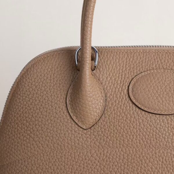 HERMÈS Bolide 31CM Clememce Leather 0M Chai PHW Hardware