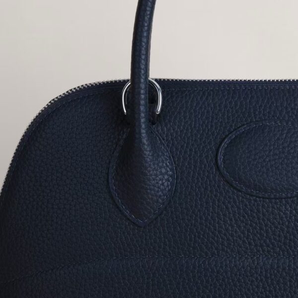HERMÈS Bolide 31CM Clememce Leather 2Z Blue nuit PHW Hardware