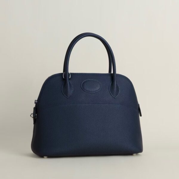 HERMÈS Bolide 31CM Clememce Leather 2Z Blue nuit PHW Hardware