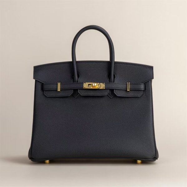 HERMÈS Birkin 25CM Togo Leather CK89 Black GHW Hardware