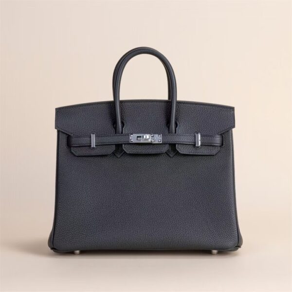 HERMÈS Birkin 25CM Togo Leather CK89 Black PHW Hardware
