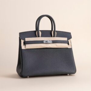 HERMÈS Birkin 25CM Togo Leather CK89 Black PHW Hardware