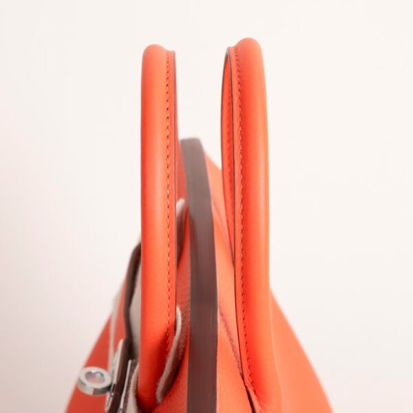 HERMÈS Birkin 25CM Togo Leather 9T Capucine PHW Hardware