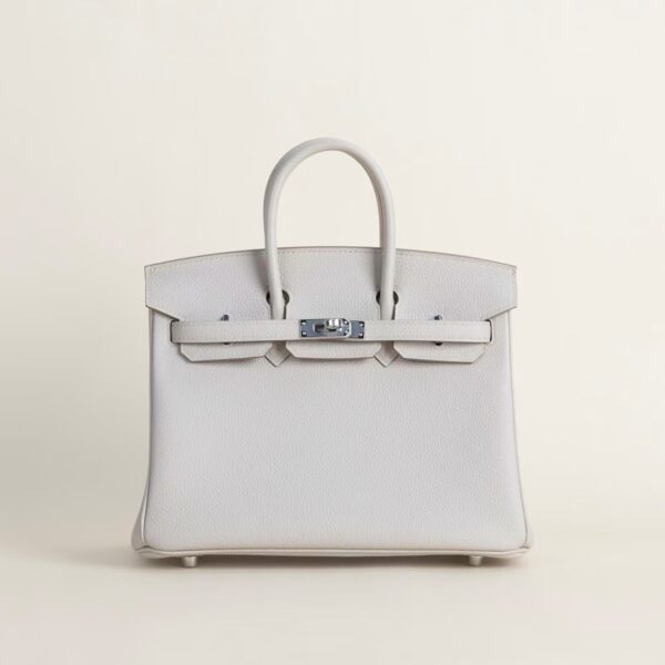 HERMÈS Birkin 25CM Togo Leather 8L Beton PHW Hardware