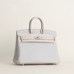 HERMÈS Birkin 25CM Togo Leather 8L Beton PHW Hardware