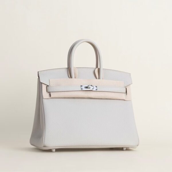 HERMÈS Birkin 25CM Togo Leather 8L Beton PHW Hardware