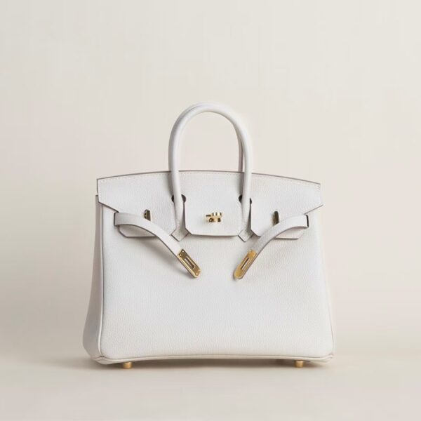 HERMÈS Birkin 25CM Togo Leather CK10 Craie GHW Hardware