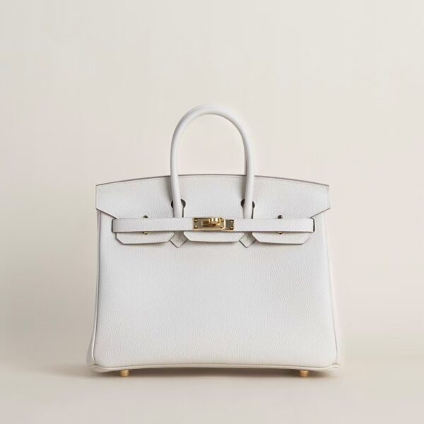 HERMÈS Birkin 25CM Togo Leather CK10 Craie GHW Hardware