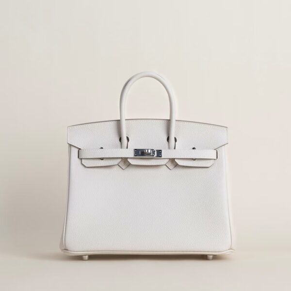 HERMÈS Birkin 25CM Togo Leather CK10 Craie PHW Hardware