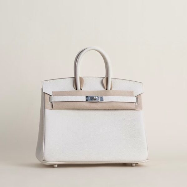 HERMÈS Birkin 25CM Togo Leather CK10 Craie PHW Hardware