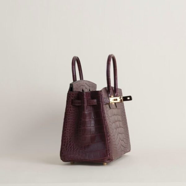 HERMÈS Birkin 25CM Matte Alligator Leather 41 Havane GHW Hardware
