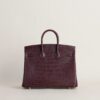 HERMÈS Birkin 25CM Matte Alligator Leather 41 Havane GHW Hardware