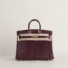 HERMÈS Birkin 25CM Matte Alligator Leather 41 Havane GHW Hardware