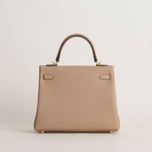 HERMÈS Kelly Bag Togo Leather 0M Chai 25CM PHW