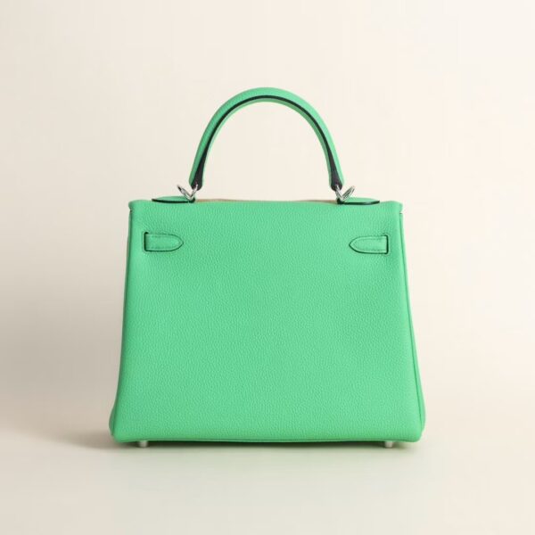 HERMÈS Kelly Bag Togo Leather OZ Vert Comics 25CM PHW