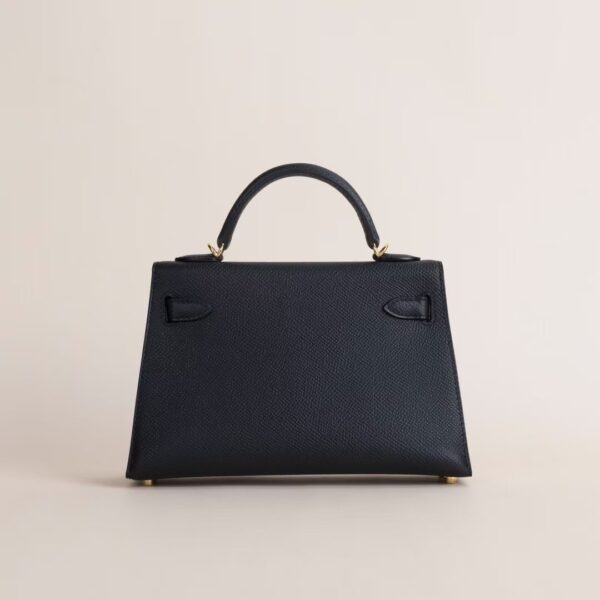 HERMÈS Mini Kelly ll Epsom Leather CK89 Black 19CM GHW